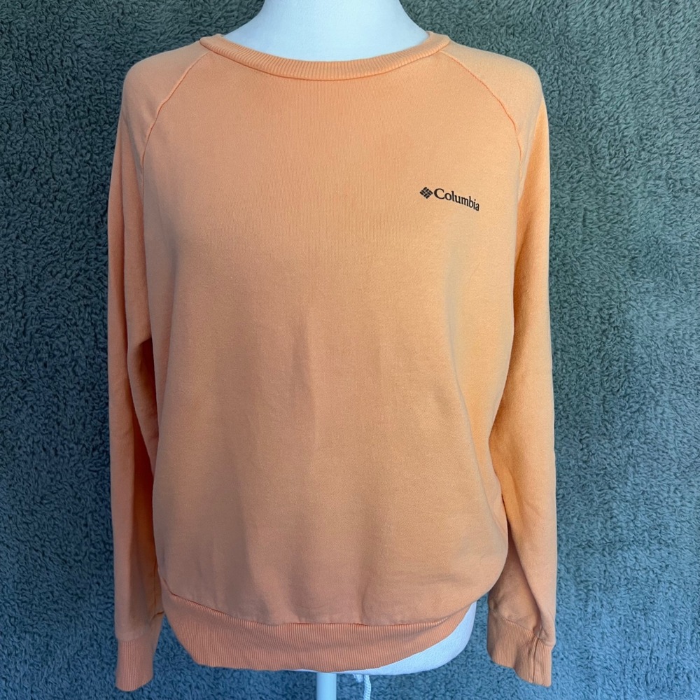 Columbia Desert Graphic Sweatshirt Joshua Tree Cactus Western Orange Crewneck M